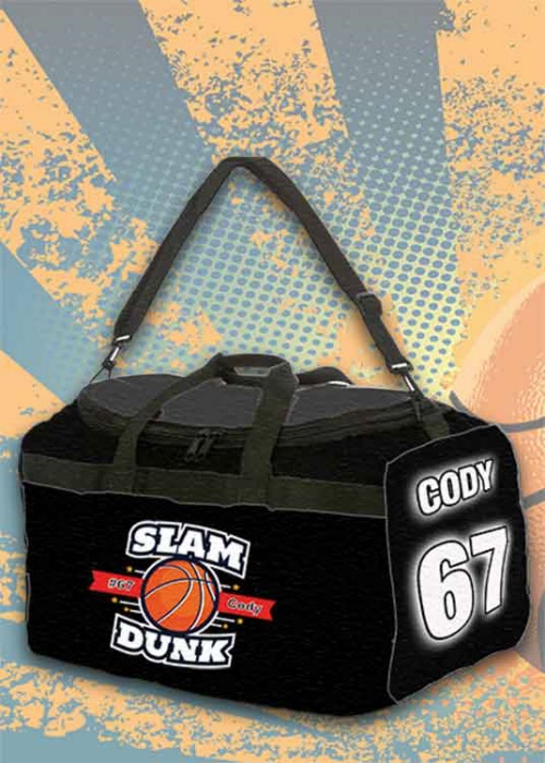 SLAM DUNK Basketball Sporttasche mit Namen und Nummer