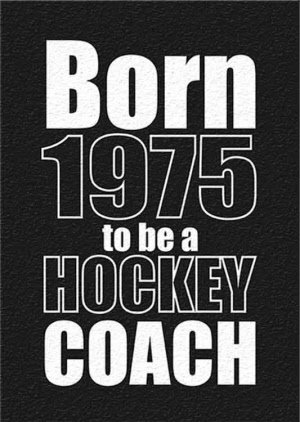 Born2be a Hockey COACH Shirt mit Geburtsjahr