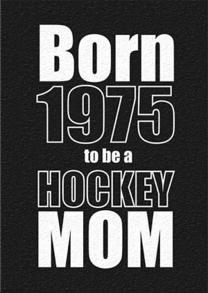 Born2be a Hockey MOM Shirt mit Geburtsjahr