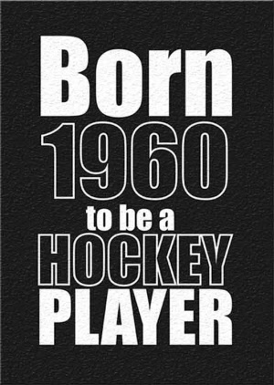 Born2be a Hockey PLAYER T-Shirt mit Geburtsjahr