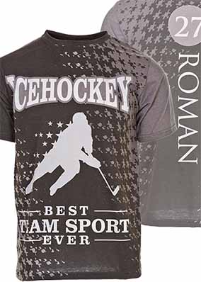Icehockey "Best Team Sport ever" T-Shirt mit Namen 