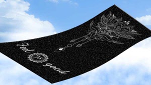 Fitness-Tuch MADRID mit deinen Initialen und Slogan