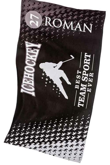 Icehockey "Best Team Sport ever" Frotteetuch mit Namen & 