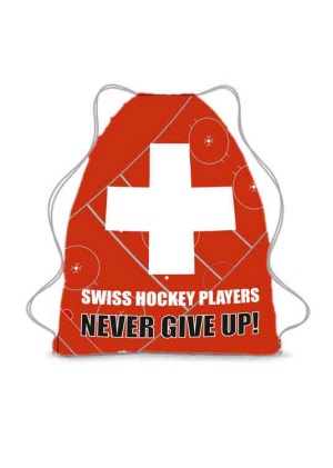 Swiss Hockey Player Gymbag  mit Namen und Nummer